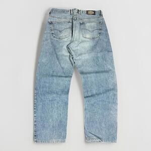 VTG Diesel Jeans Mens 32x31 Straight Loose Fit Baggy faded Light Washed Denim